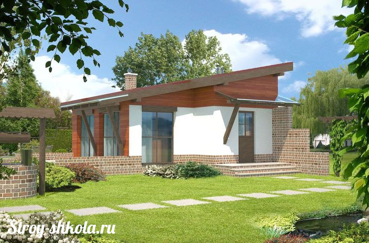 Односкатная крыша своими руками