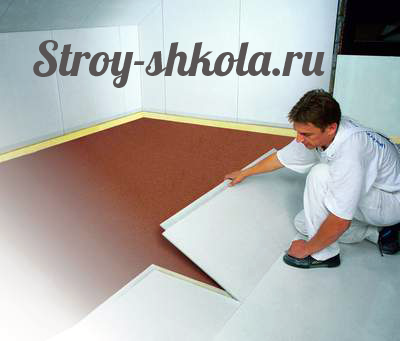 Обустройство пола из гвл