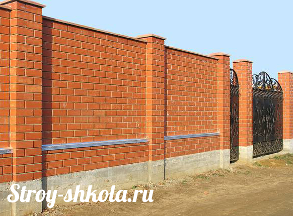 Фундамент для забора своими руками